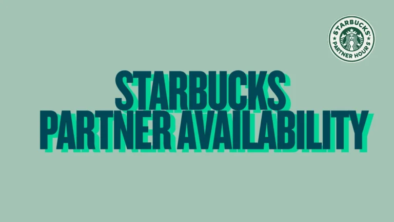 Starbucks Partner Availability