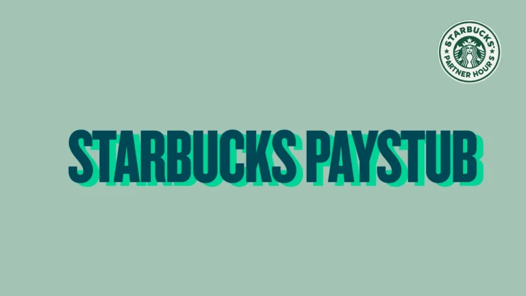 Starbucks Paystub