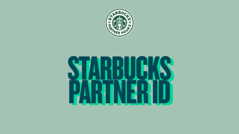 Smiling Starbucks employee holding a badge with their Partner ID, showing how to find it easily—click to learn where to locate your Starbucks Partner ID quickly.